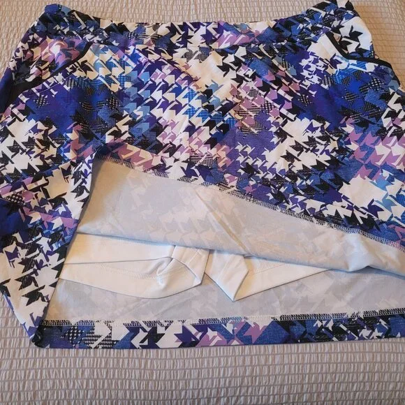 EPNY Multi Textural Houndstooth Print Golf Skort- XXL - Picture 3 of 4
